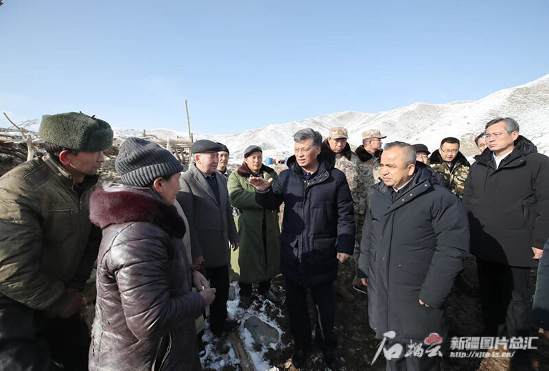 馬興瑞艾爾肯·吐尼亞孜赴震區一線指導救災慰問群眾